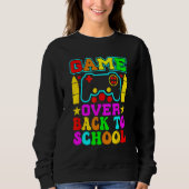 Game Over Back To School  Teacher Student Controll Trui (Voorkant)