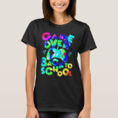 Game Over Back To School Video Game Leveled Up Boy T-shirt (Voorkant)