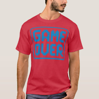GAME OVER Blue Worn T-shirt