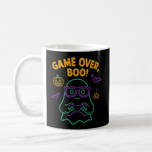 Game Over Boo - Grappige Gamer Ghost Halloween Neo Koffiemok