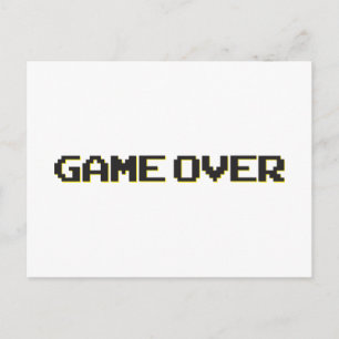 Game over briefkaart