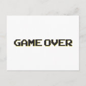 Game over briefkaart (Voorkant)