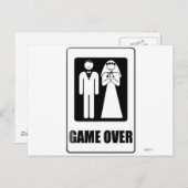 Game over briefkaart (Voorkant / Achterkant)