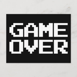 Game over briefkaart