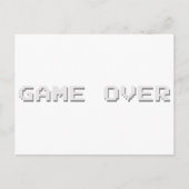 GAME OVER BRIEFKAART (Voorkant)