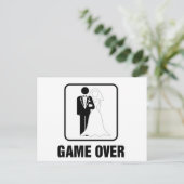 Game over briefkaart (Staand voorkant)