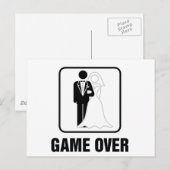 Game over briefkaart (Voorkant / Achterkant)