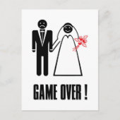 GAME OVER Briefkaart Bedankt Uitnodigingskaart (Voorkant)