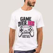 Game Over Bro Bachelor Party Final Boss T-shirt (Voorkant)