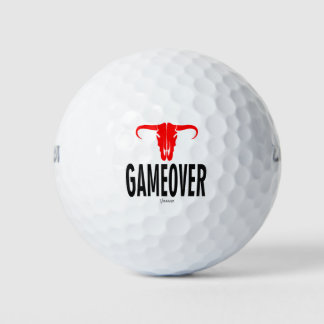 Game Over & Bull beroemd gemaakt door VIMAGO Golfballen