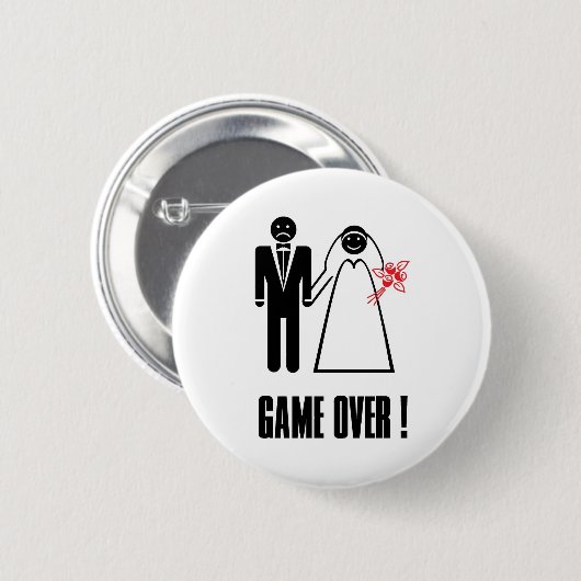 GAME OVER! Button Pin (Voorkant /achterkant)