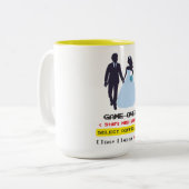 Game Over caneca Tweekleurige Koffiemok (Voorkant links)