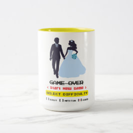 Game Over caneca Tweekleurige Koffiemok