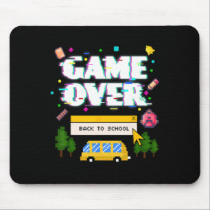 Game Over Ck naar school Grappige Retro Gamer Lera Muismat