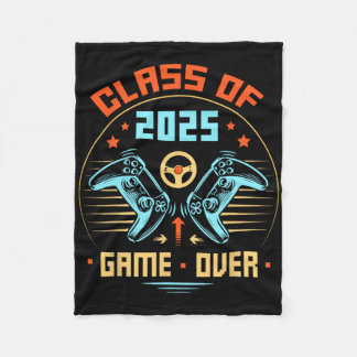 Game over CL van 2025 Shirt studenten Funny Gradua Fleece Deken