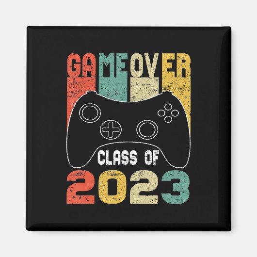 Game Over Class of 2023 Video Games Gradua Magneet (Voorkant)
