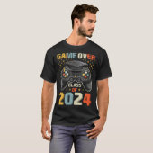 Game Over Class Of 2024 Graduation Happy Last Day  T-shirt (Voorkant volledig)