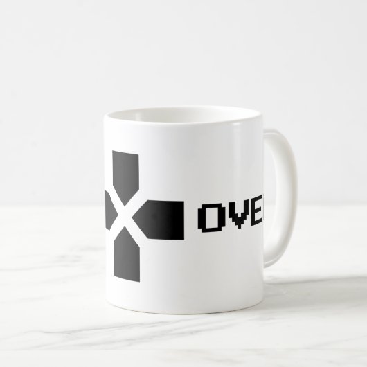 Game Over Coffee Mok - Ideaal voor gamers (Voorkant rechts)
