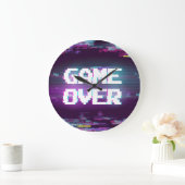 Game over concept, glitch effect. grote klok (Huis)
