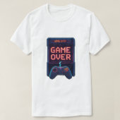 Game Over Controller-ontwerp T-shirt (Design voorkant)
