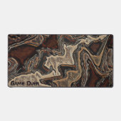Game Over Custom Unieke Abstracte Gamer Bureaumat (Voorkant)