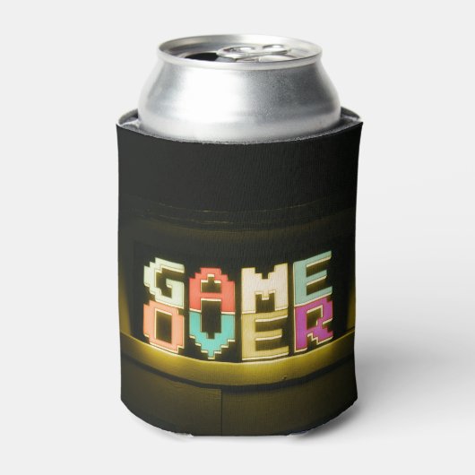 Game over Cute Simple Pixel Art Pixel Arts Easy De Blikjeskoeler (Blikje Voorkant)