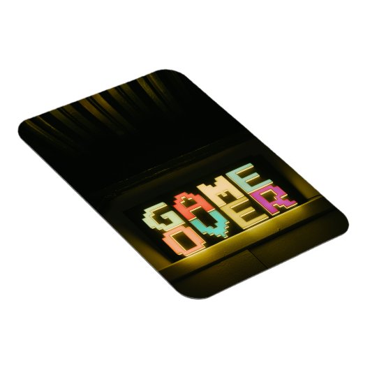 Game over Cute Simple Pixel Art Pixel Arts Easy De Magneet (Rechterzijde)