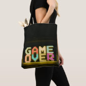 Game over Cute Simple Pixel Art Pixel Arts Easy De Tote Bag (Dichtbij)
