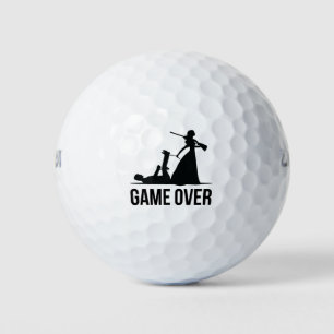 Game over de bruiloft golfballen