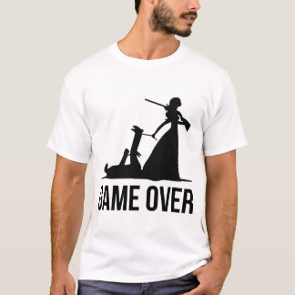 Game over de bruiloft t-shirt