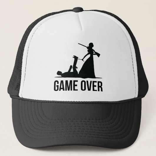 Game over de bruiloft trucker pet (Voorkant)