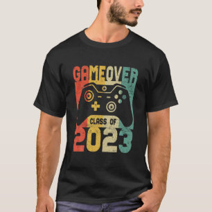 Game over de klas van de 2023 Senior Video Games S T-shirt