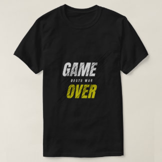 Game Over Death War Grunge Ontwerp T-shirt