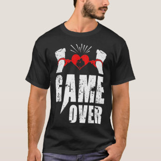 Game over design voor Bachelor Party nice Groom Gi T-shirt