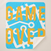 Game over digitaal circuit sherpa deken (Voorkant)