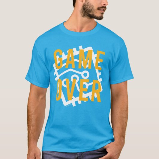 Game over digitaal circuit t-shirt (Voorkant)