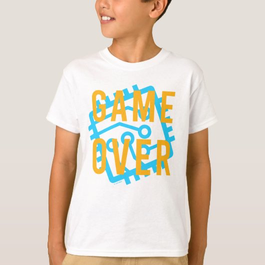 Game over digitaal circuit t-shirt (Voorkant)