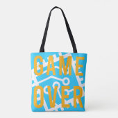 Game over digitaal circuit tote bag (Achterkant)