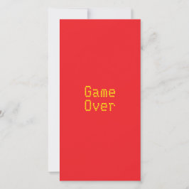 Game over feestdagenkaart
