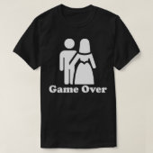 Game over Funny Bachelor Party T-shirt (Design voorkant)