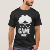 Game Over Funny Gamer Nerd Gaming  Discreet Small T-shirt (Voorkant)