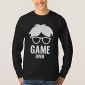Game Over Funny Gamer Nerd Gaming  Discreet Small T-shirt (Voorkant)