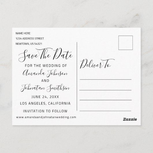 Game over Funny Save the Date Weddenschap Paarse P Briefkaart (Achterkant)