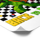 Game Over Gaat Naar School Gamer Grappige Kinderen Poster (Hoek)