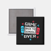 Game over game game gamer Terug naar school S Magneet (Voorkant / Achterkant)