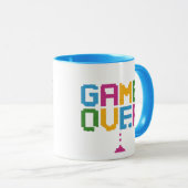 Game Over Gamer Mok – Retro Pixel Gaming Koffie  (Voorkant rechts)
