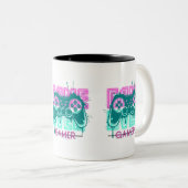 Game Over - Gamer Tweekleurige Koffiemok (Voorkant rechts)