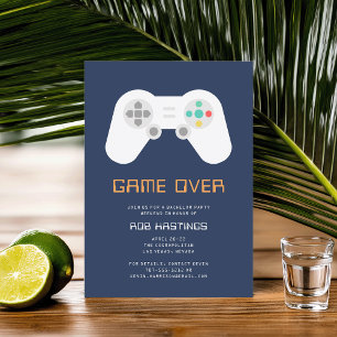 Game Over   Gamethema vrijgezellenfeest Kaart