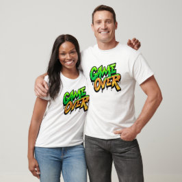 Game Over Gaming Humor – Graffiti Drip Design T-shirt