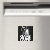 Game Over Glitch Bruid Bruidegom Funny Wedding Magneet (Insitu (Vaatwasser))